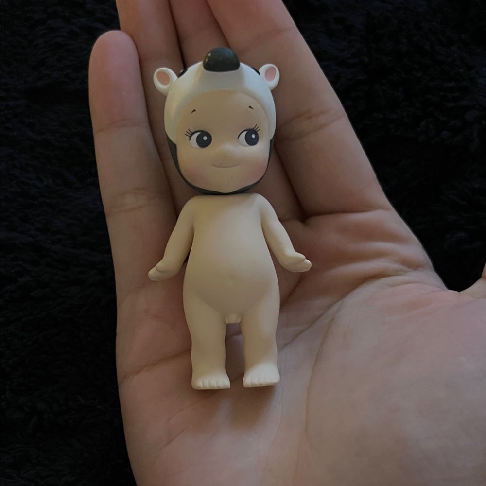 Cute Bear Costume Figurine